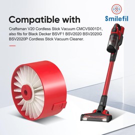 Smilefil 4 PACK N858184 HEPA Filters Replacement Fits for Craftsman V20 Cordless Stick Vacuum CMCVS001D1, also fits for Black Decker BSVF1 BSV2020 BSV2020G BSV2020P Cordless Stick Vacuums