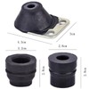 Alriedy Powerful 7-Piece Vibration Damper Set - Rubber Buffer &