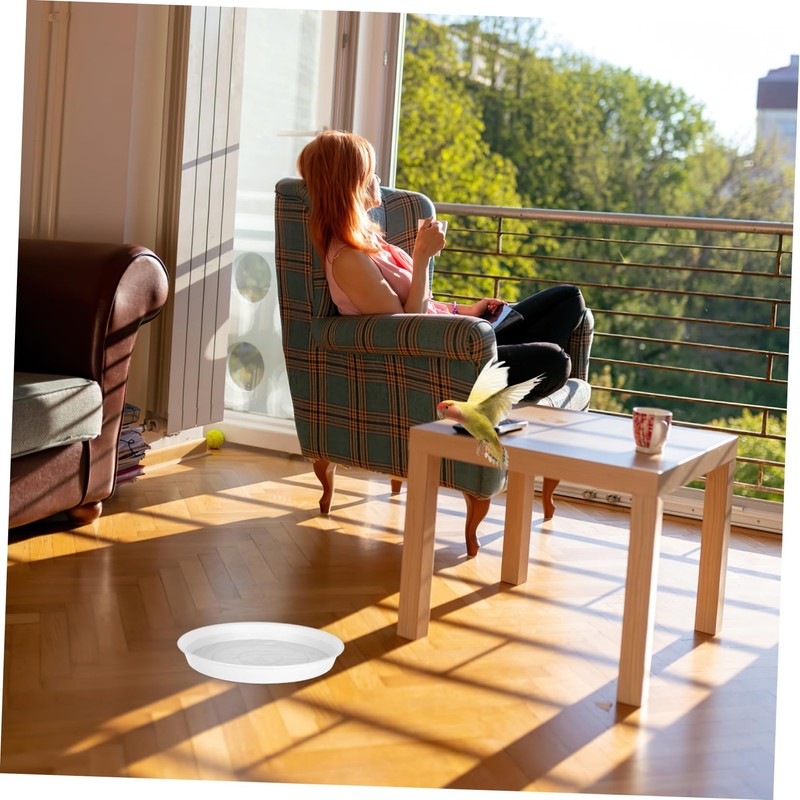 SUPVOX 2pcs Bird Feeding Basin Bird Water Bowls Outdoor Bird