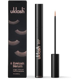 UKLASH Suero para el crecimiento de pestañas para lograr pestañas más largas y abundantes - 3 ml. Fórmula clínicamente probada para lograr pestañas y extensiones naturalmente más largas.