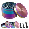 Herb Grinder, Aluminium Spice Grinder with Pollen Catcher and Magnetic
