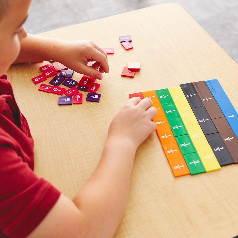 EAI Education Fraction Tiles with Tray: Set of 51