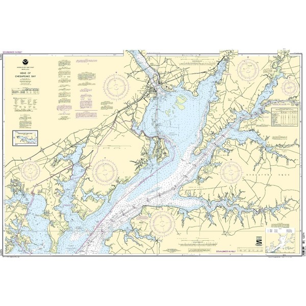NOAA Chart 12274: Head of Chesapeake Bay