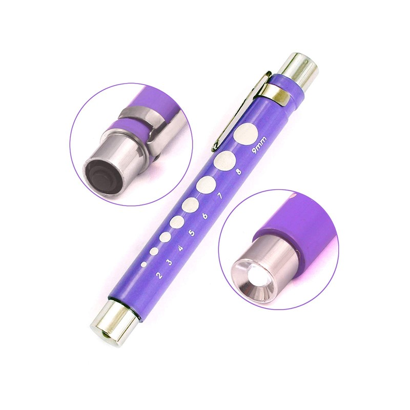 AAProTools Nurse Penlight Reusable LED Pen Light with Pupil Gauge