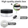 BIRLOZA Transparent Empty Containers, 10 Pieces Cream Jars, Mini Tins,