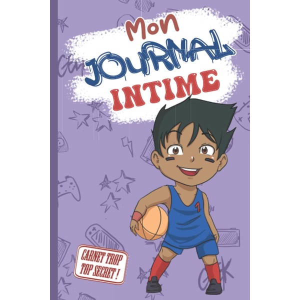 Mon journal intime: garçon basket - Journal intime ligné -