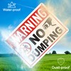 (4 Pack) No Dumping Signs with Symbol, 10 x 7