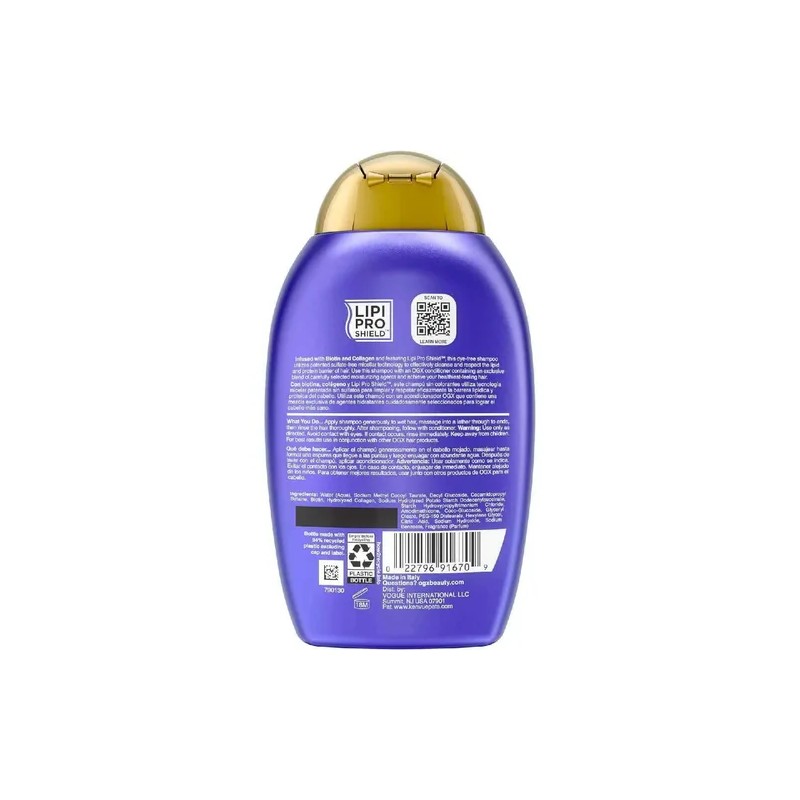 Shampoo Ogx Biotina Y Colageno Brillo Mas Volumen