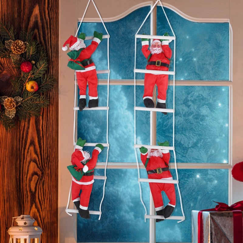 Climbing Santa Claus Toy Christmas Tree Indoor/Outdoor Hanging Ornament Decoration
