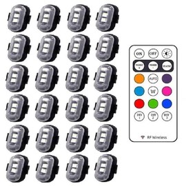 6/12/18/24 PCS LED Lights for Car, Car Accessories, RGB LED Strobe Lights, Car LED Lights,  Rechargeable Night Warning Light, Ambient Lighting for Car Decor, Flashing Light for Car, Motorcycle, Bike, Truck Multifunctional Rechargeable:_6 PCS