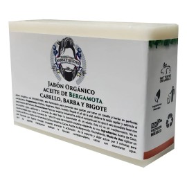 Jabon Bergamota Cabello Barba Bigote Crecimiento 100g