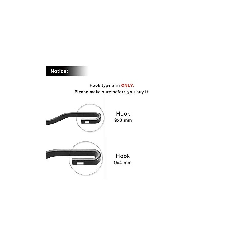 MTEC Sports Wing Windshield Wiper Blade 21" Black Color