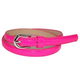 CTM® Kid's Skinny Dress Belt, Small, Dark Pink