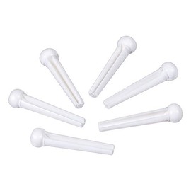 Golden Gate F-0004 Acoustic Guitar Bridge Pins - White - Set of 6
