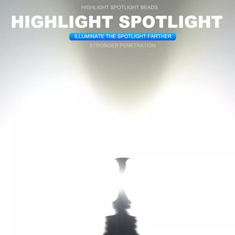 AUIMSOCO H7 2X LED Headlights High Low Bulbs Fanless Plug