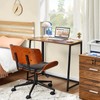 WOHOMO Folding Desk, Small Writing Desk 39.4", Space-Saving Foldable Laptop