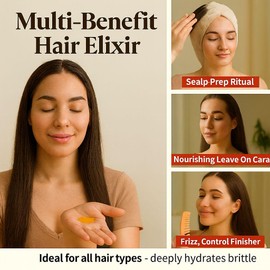 SUNHQXM Batana Oil for Hair Growth – 100% Pure & Organic from Honduras – Cold-Pressed Treatment for Scalp & Hair – Strengthens, Thickens & Restores Natural Hair – 60ml