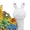 Solar Snail Statue Waterproof Cute Snail Figurine Succulents Garden Ornament