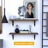 Logei Pack of 4 Metal Shelf Brackets with Screws Wall