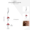 KINGWHYTE Mushroom Earrings, 925 Sterling Silver Earrings, Cute Simulation Drops