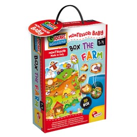 Lisciani 92741 Animals,Italy Montessori Baby Box The Farm-Educational Game for Children from 1 to 4 years-92741, Multicolor