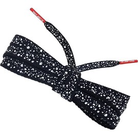 Loop King Shoe Laces- Premium Cement-Textured Sneaker Laces - Perfect for Athletic Individuals (Kids and Adults), Black + Red, 7-10 Eyelets / 140cm / 55"