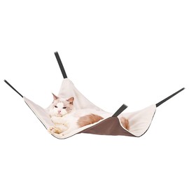 Petio Cat Hammock, Necoco, Spacious Sleeping Cat Hammock, Brown