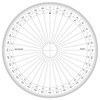 Graphoplex gx120d Full Circle Protractor Clear