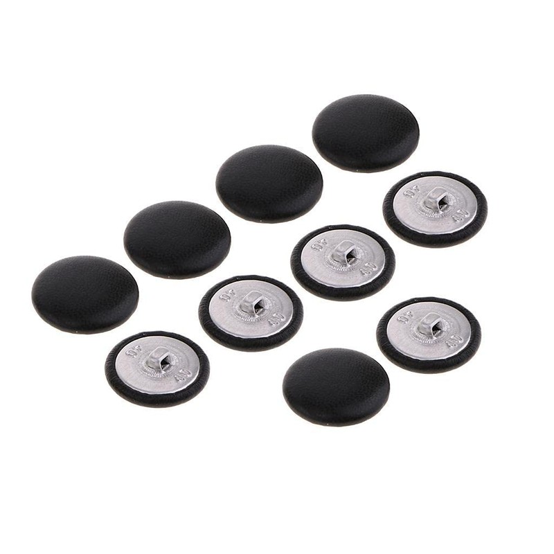 zalati Artificial Leather Covered Buttons for Crafts 10x 2.5cm Made