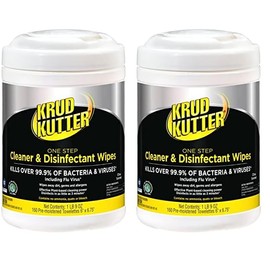 Krud Kutter Pro Krud Kutter Pro 367508 One Step Cleaner & Disinfectant Wipes, 160 Wipes (Pack of 2)