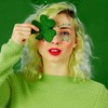 Doneace Shamrock Glitter Face Tattoo Jewelry St. Patrick's Day Celebration