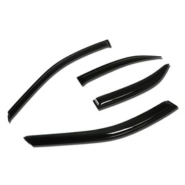 PM PERFORMOTOR 4 Pcs Vent Window Visor Deflector Rain/Sun Guard, Dark Smoke, Compatible with 02-06 Camry, PM-WS-0040