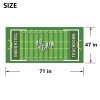 KHAMPA Football Party Decorations Disposable Tablecloth, Green Touchdown Field Design
