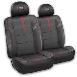 Xtremeauto Red Bull Racing Pro Front Seat Covers – Stylish Universal Fit, Spill & Damage Protection, Red Detailing with Oracle Logo – Pair (FRONT PAIR)