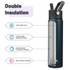 Konokyo Insulated Water Bottle 24oz Stainless Steel Sport Bottles with