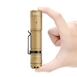 WUBEN C3 Flashlight 1200 High Lumens Rechargeable Flashlights 6 Modes Super Bright IP68 LED Tactical Flashlight for Camping, Home, Emergenc, Inspection, Repair, Tool Gifts for Men(Khaki)