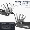 Yangers 10 in 1 Multifunctional Foldable Screwdriver Tool Kit, Camera