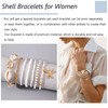 Beach Surfer Stack Bracelets for Women Starfish Shell Bracelet Adjustable