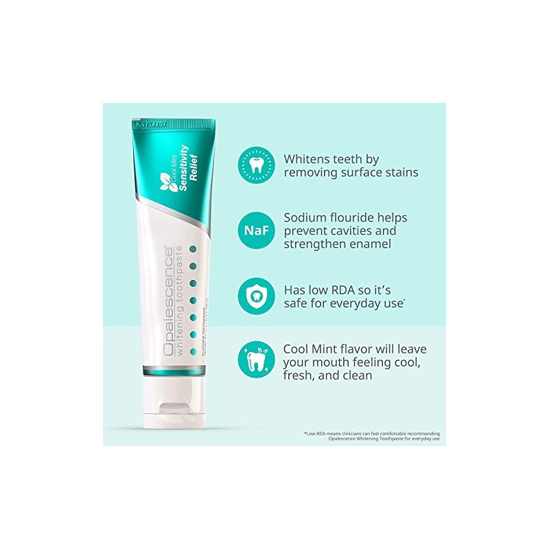 Ultradent Opalescence Sensitive Whitening Toothpaste Sensitivity Relief Cool Mint Vorteilspack: