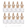 10 Packs Car Hanging Diffuser Empty Glass Perfume Bottles Air
