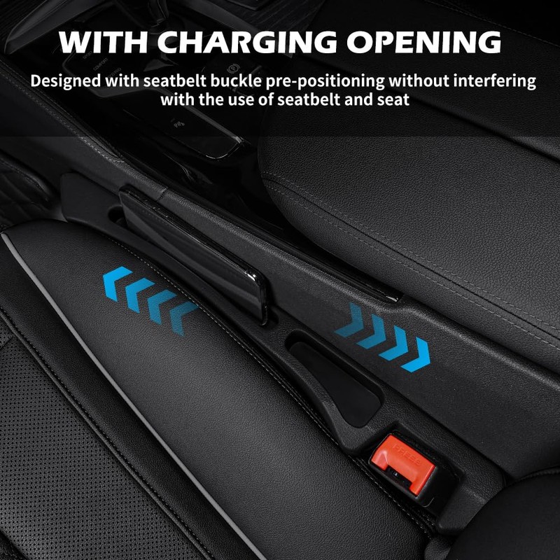YGDMD 2PCS Deepened Car Seat Gap Filler Organizer,Multi-Purpose 2 in