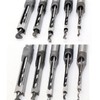 Michear Woodworking Square Hole Drill Bit 12mm Auger Mortise Chisel