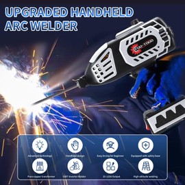 Portable Electric Welding Machine,110V ARC Welder Gun with Welding Glasses 20-120A Handheld Welding Machine IGBT Inverter Adjustable Current,Stick Welder Welding Tools for 3/32"-1/8" Rods DIY, Repairs