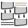 4 Pcs Storage Nets for Campervans, Elastic Trunk Storage Bag