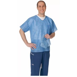 Cardinal Health Scrub Top - Blue - Medium Case of 60
