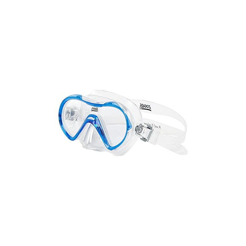 Zoggs Unisex-Youth Combo Reef Explorer Snorkel and Mask Set, Blue/White/Clear,