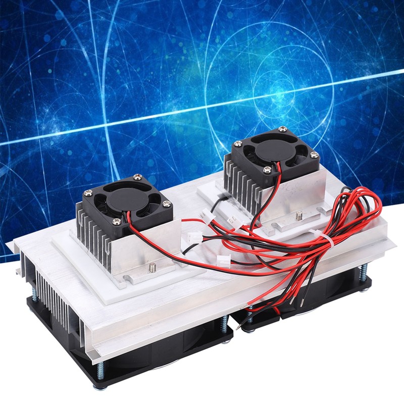 Thermoelectric Refrigeration Cooling System 2‑Core Semiconductor Cooler Air Conditioning DC12V
