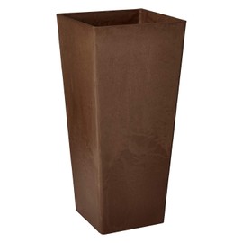 Arcadia Garden Products PSW FS32C Contempo Tall Square Planter, 13 by 13 by 28-Inch, Chocolate