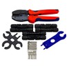 Solar Connector Set Including Photovoltaic Crimping Pliers and Mounting Wrench
