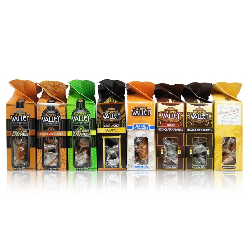 Salted Caramels 8oz Box by Pioneer Valley (Soft, Premium Quality,